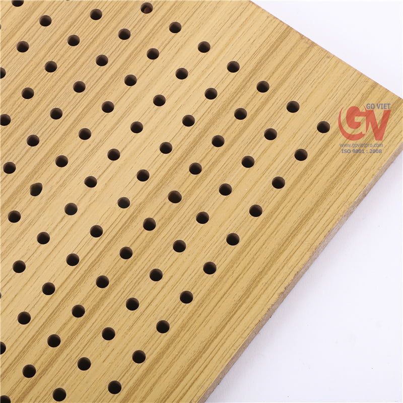 gỗ tiêu âm đục lỗ song song