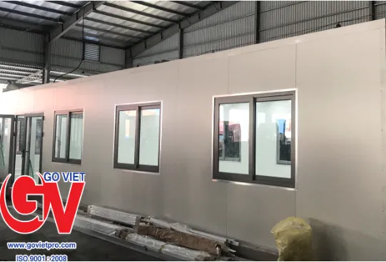 thi công vách panel