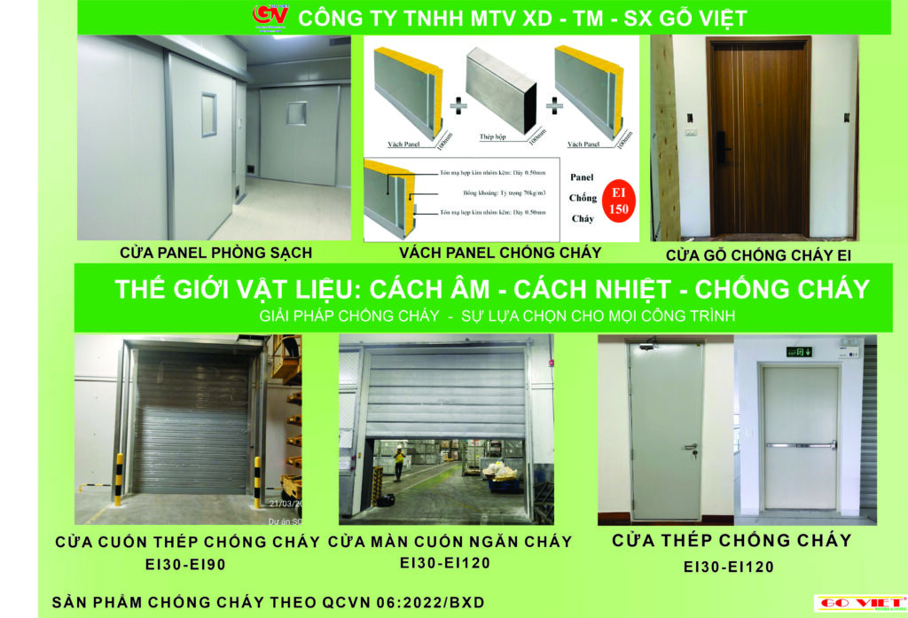 cung cấp và thi công vách chống cháy loại 1 theo QCVN06/BXD