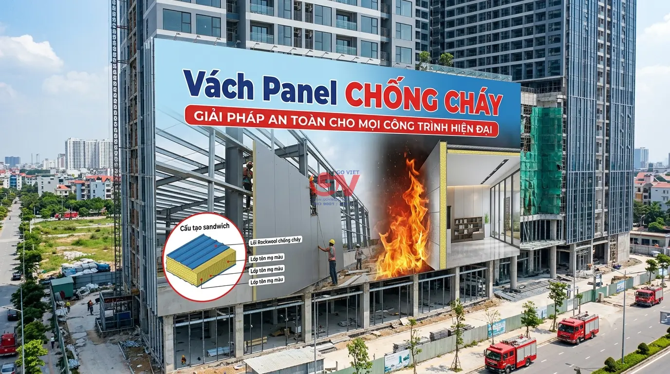 Vách Panel chống cháy giải pháp an toàn cho mọi công trình hiện đại.